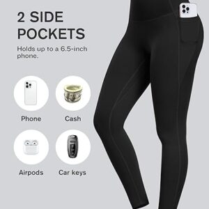 chrleisure leggings with pockets for women tummy control high waisted soft workout yoga pants