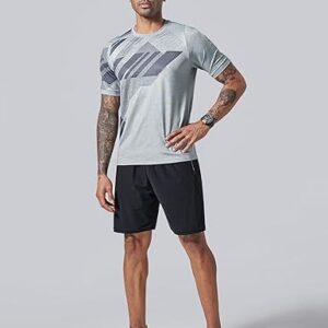 5 pack men’s active quick dry crew neck t shirts | athletic running gym workout short sleeve tee tops bulk