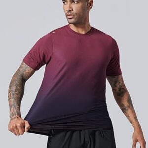 5 pack men’s active quick dry crew neck t shirts | athletic running gym workout short sleeve tee tops bulk