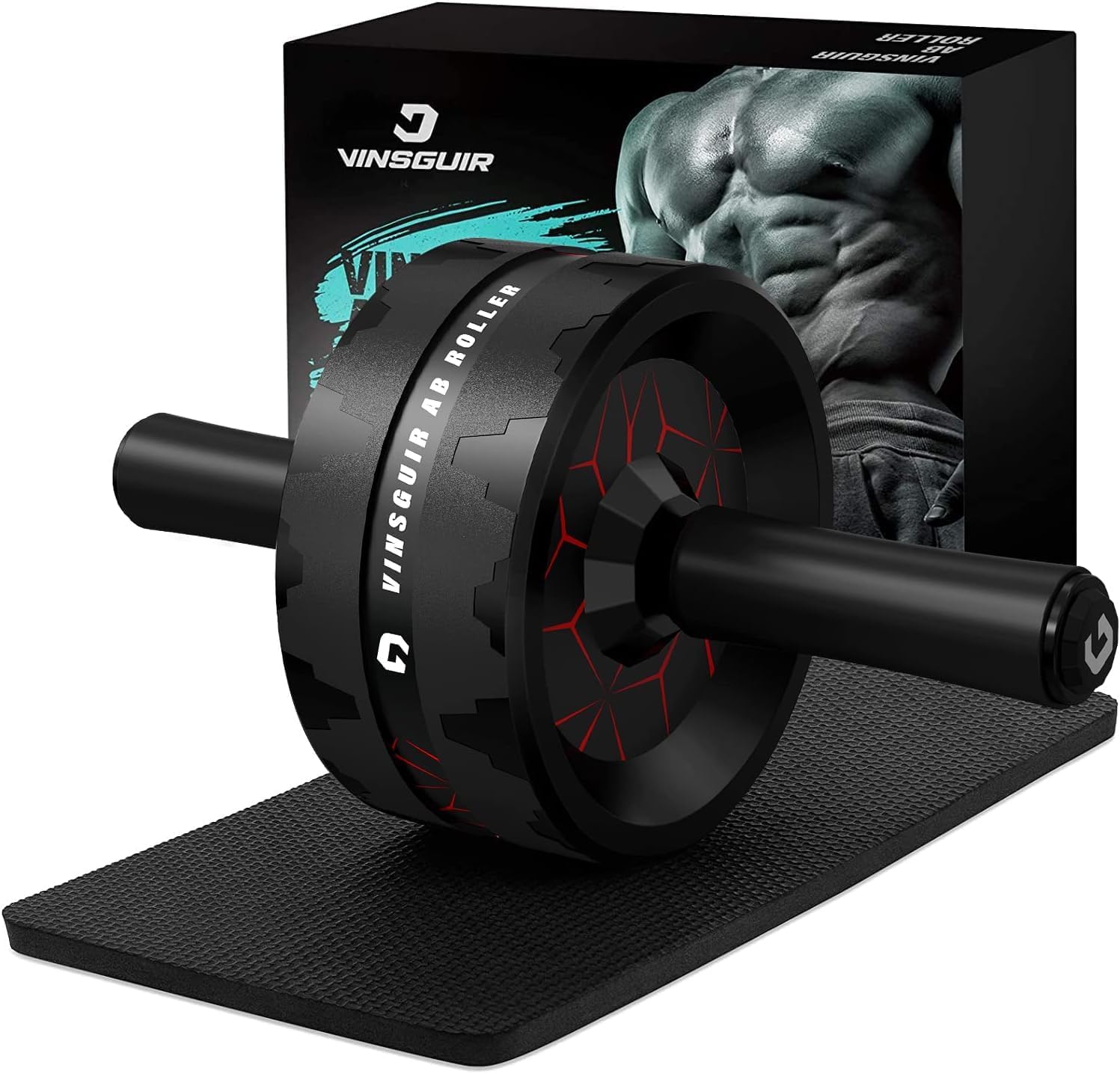 insguir ab roller wheel, abs & core workout equipment for home gym with knee pad accessories insguir ab roller wheel, abs & core workout equipment for home gym with knee pad accessories