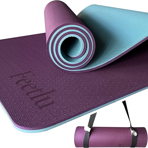 yoga mat with strap – 10mm thick yoga mat with strap – 10mm thick