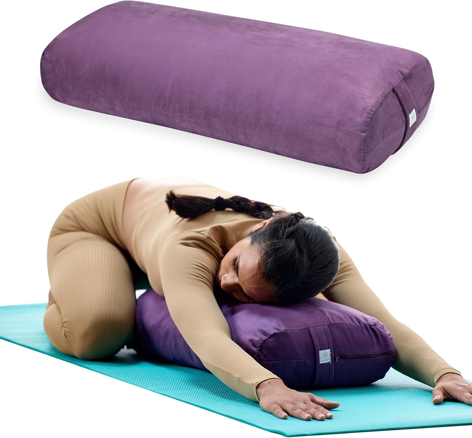 gaiam yoga bolster pillow, soft meditation cushion for yoga gaiam yoga bolster pillow, soft meditation cushion for yoga
