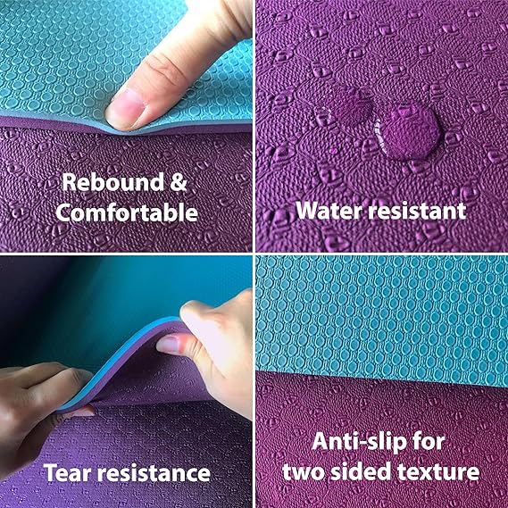 yoga mat with strap – 10mm thick yoga mat with strap – 10mm thick